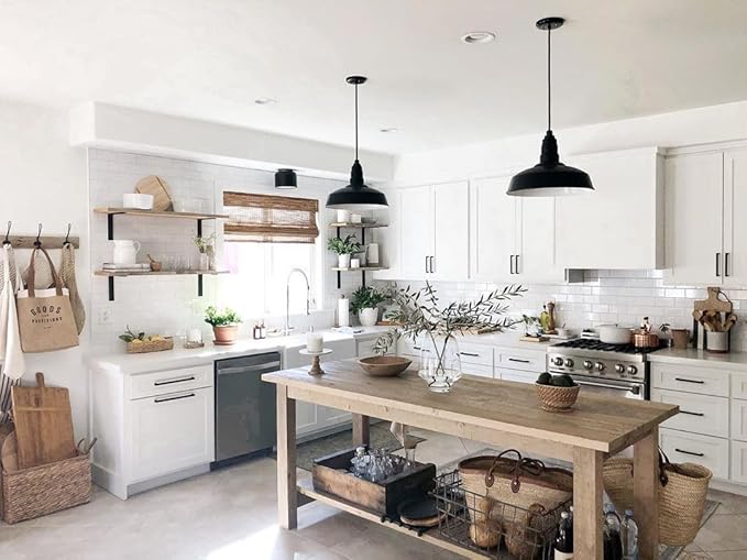 Steel Lighting Co. Carson Barn Light | Ceiling Mounted Pendant | 16 inch Dome |