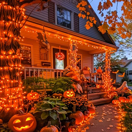 600 LED Solar Halloween Lights (206.7 Foot)