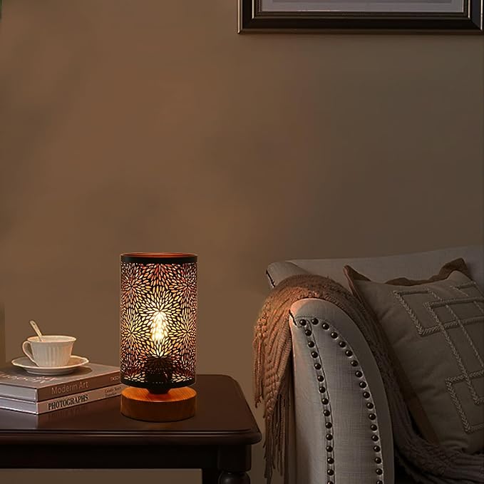 Small Industrial Table Lamps Dimmable, Bedside Lamps