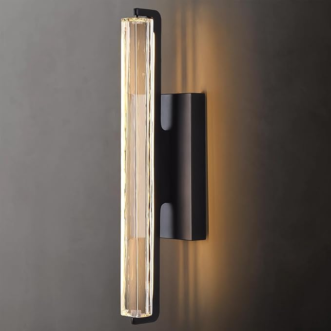 Crystal Wall Sconce, Modern Single Sconce Wall Lighting, Upgrated K9 Crystal