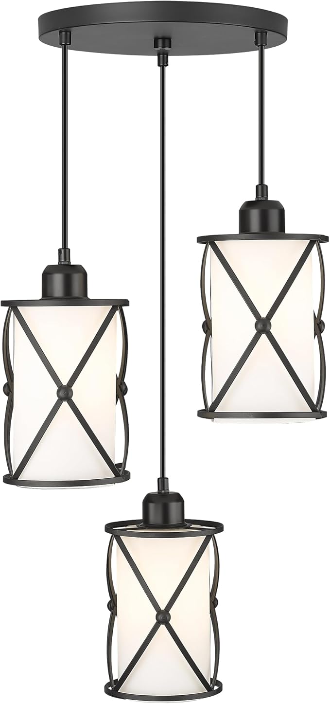3-Light Dining Room Chandelier Light Fixtures, Modern Kitchen Island Cluster