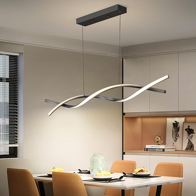 Modern Ceiling Chandelier Light, Acrylic Anti Flicker Pendant Lamp