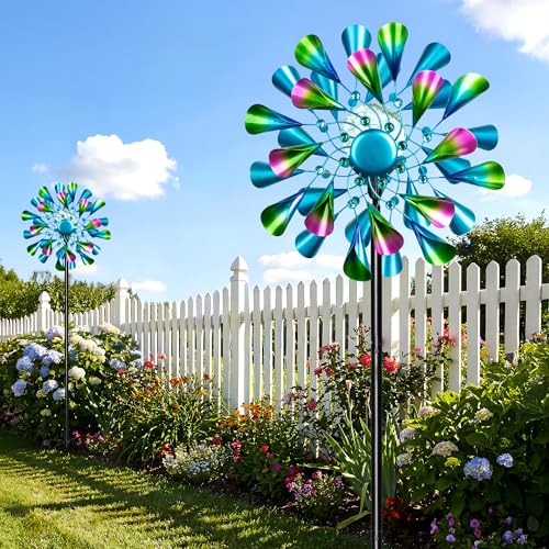 Solar Wind Spinner Outdoor Metal