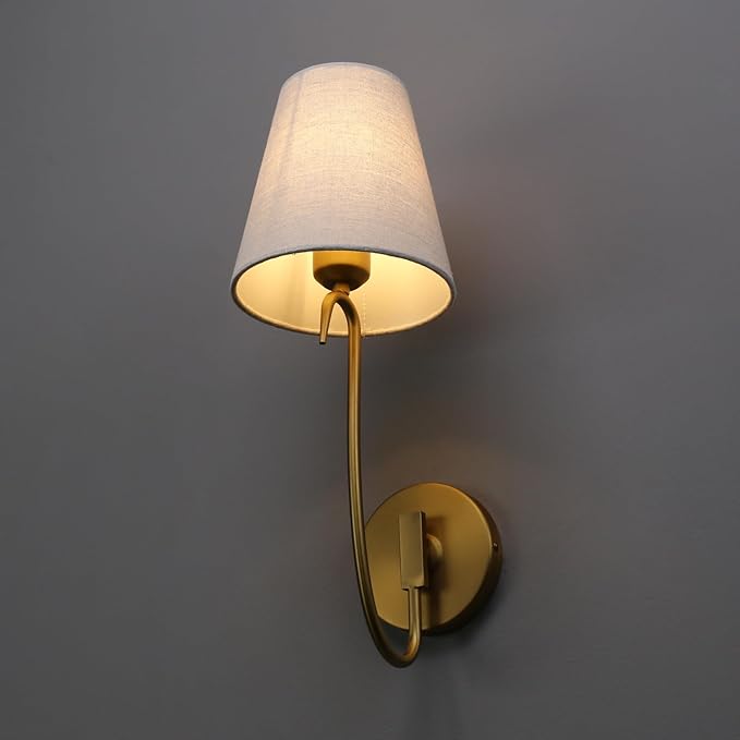PERMO Antique Gold Wall Sconce
