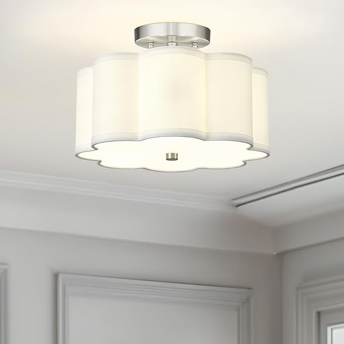 Semi Flush Mount Ceiling Lights, 3-Light 13" Ceiling Light Fixtures