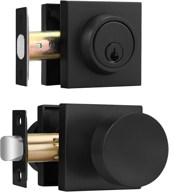 Haidms Matte Black Door Knob