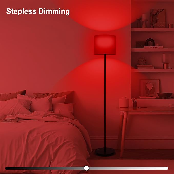 Floor Lamp with Red Light