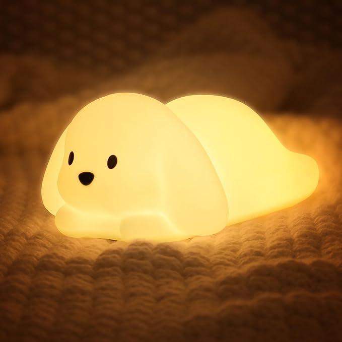 LOVERUIS Night Lights Squishy Light Dogs Colorful Night Light