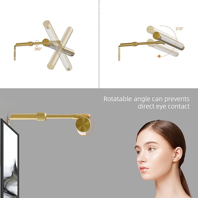 4W Picture Light Plug in, Dimmable Wall Light