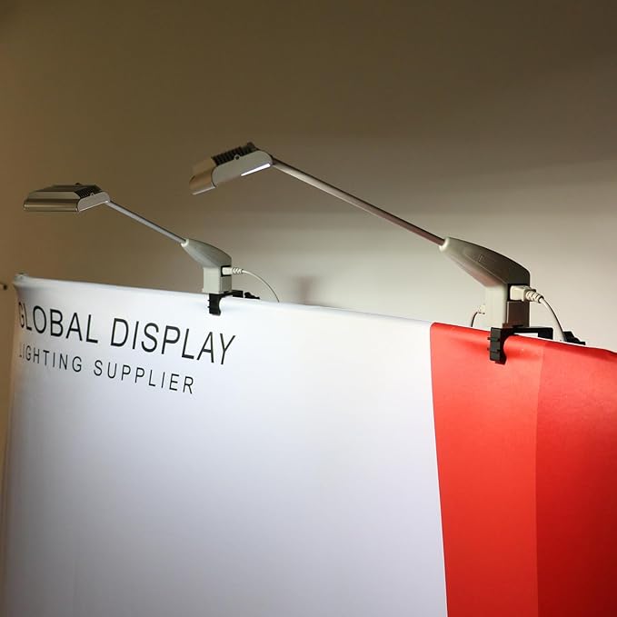 Trade Show Lights LED Display and Exhibit Arm Lighting, Connectable Tradeshow