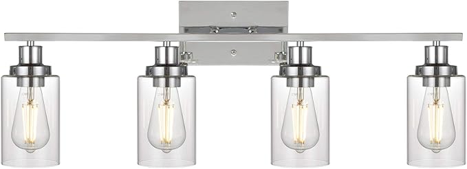 MELUCEE 4-Light Bathroom Lighting Fixtures