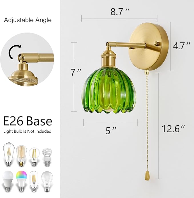 Vintage Wall Sconce 2 Pack, Modern Bathroom Wall Sconces Set of Two