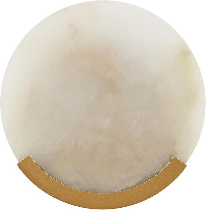 Gold Modern Wall Sconces for Bathroom, 1-Light Alabaster Sconce Wall Light