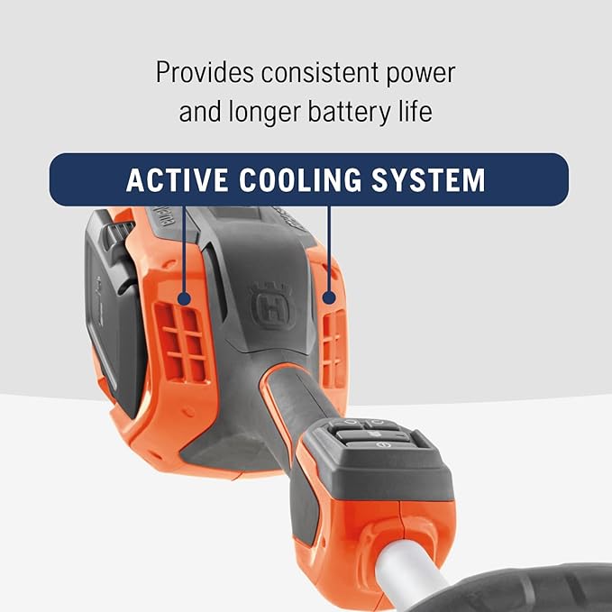 Husqvarna WeedEater 320iL Cordless String Trimmer with 4 Ah Battery and Charger, 16-Inch Straight Shaft Electric Weed Eater with Rapid Replace Trimmer Head for Seamless String Reloading, 970480104