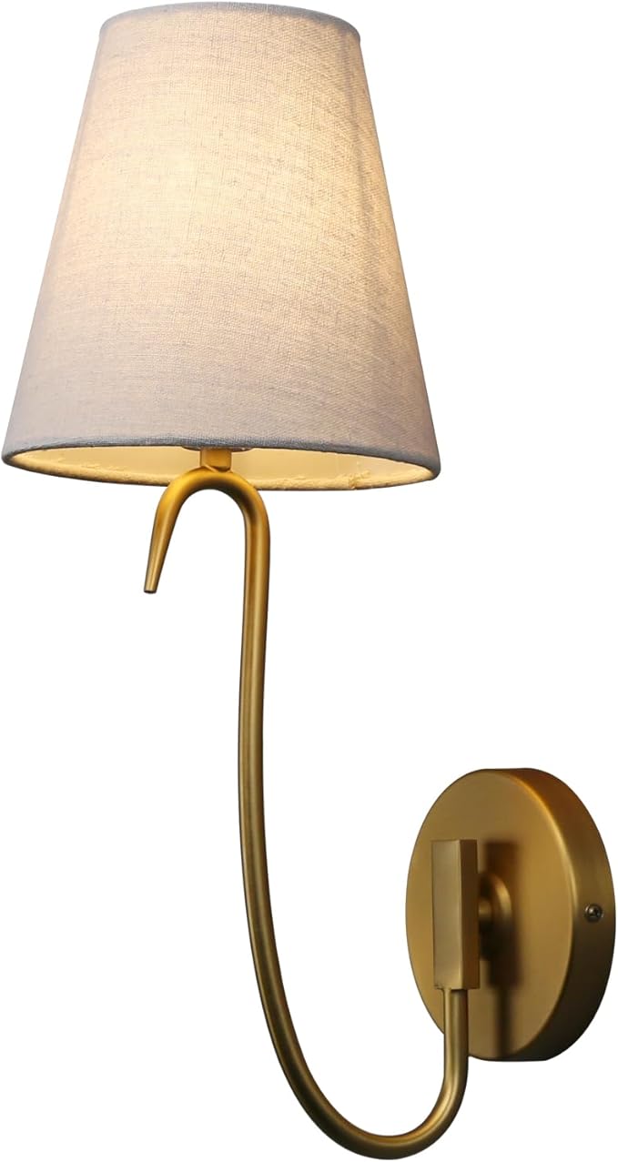 PERMO Antique Gold Wall Sconce