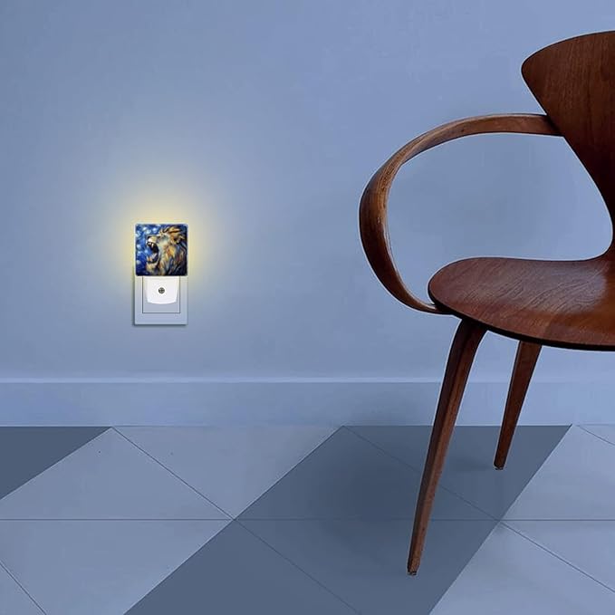 Lights by Night Decorative LED Night Light, Starry Night Roaring Lion Night