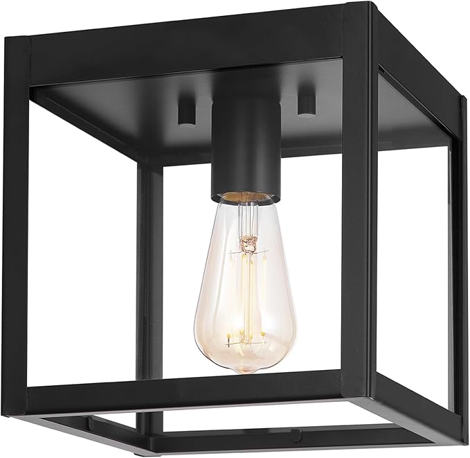 GLOBE Electric 60000020 1-Light Outdoor Flush Mount Ceiling Light Fixture