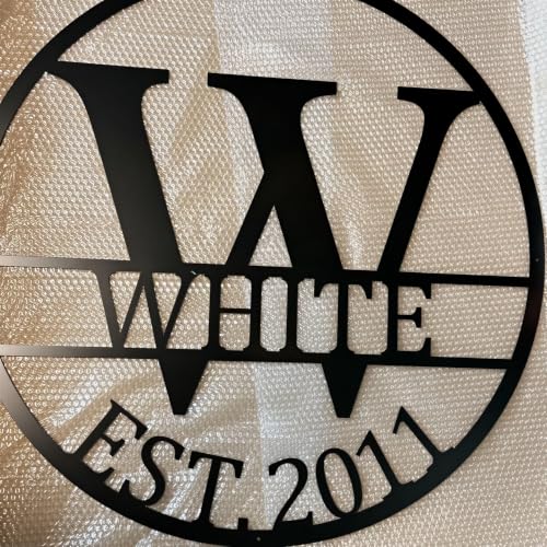 Personalized Metal Monogram Sign