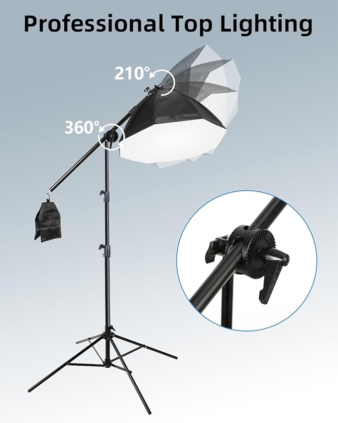 Skytex Softbox Lighting Kit, 20x28in Soft Box|28in Octa Softbox|85W 2700-6400K