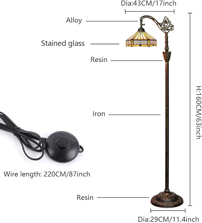 Tiffany Floor Lamp Stained Glass Lamp