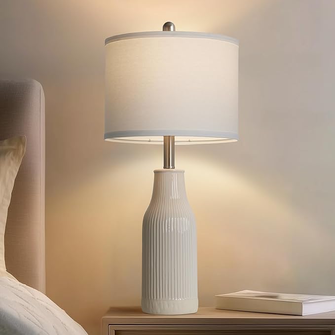 24.5" Modern Ceramic Table Lamp
