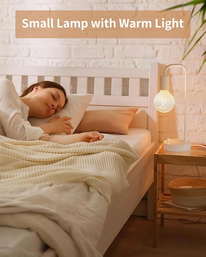 ONEWISH Industrial Small Table Lamp