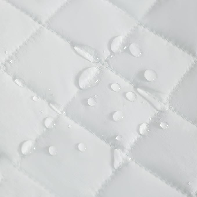 NTBAY 2 Pack Waterproof Mini Crib Mattress Protector, Quilted 24"x38" Fitted Mattress Cover - Machine Washable - Soft and Breathable Baby Mattress Pad Sheet for Mini Crib and Baby Playards, Aqua
