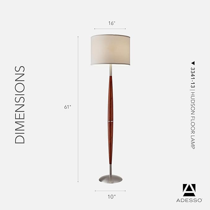 Adesso Hudson Floor Lamp