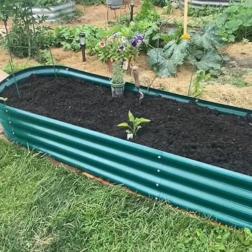 12x2x1ft Galvanized Raised Garden Bed