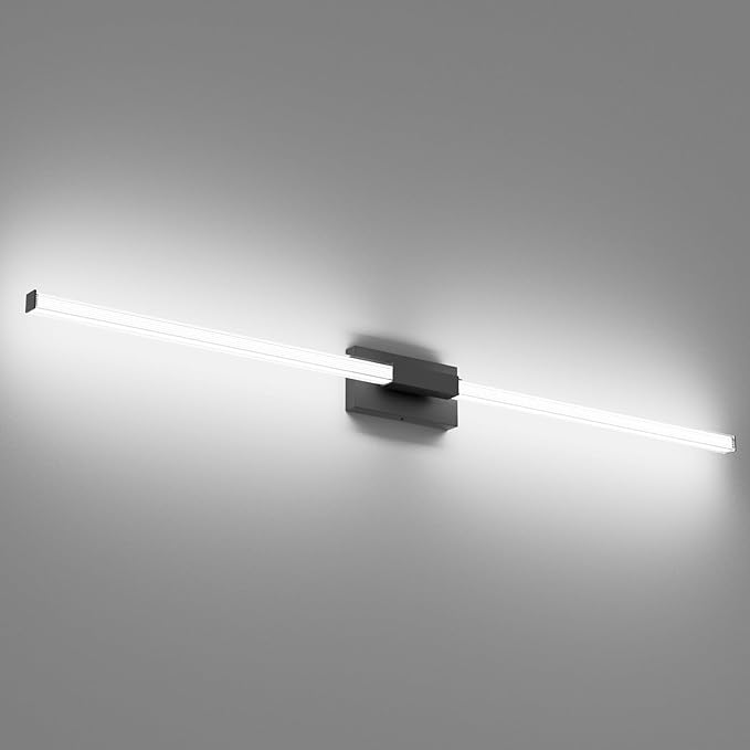 Ralbay 59inch Matte Black Vanity Light