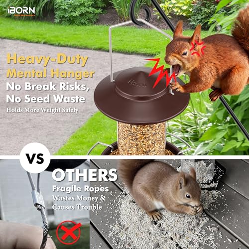 Bird feeders for Outdoors Metal Chew Resistant