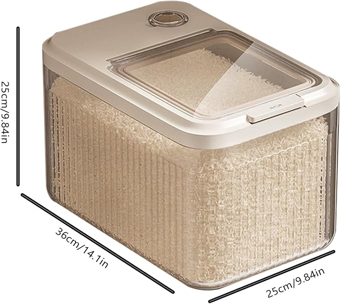 Dog Food Storage Container - Airtight Sealed Bin For Freshness Protection, Resistance With Locking Lid Moisture Control, Treat Dispenser For Dry Kibble Flour Grain Use Barn Garage 18 Inch