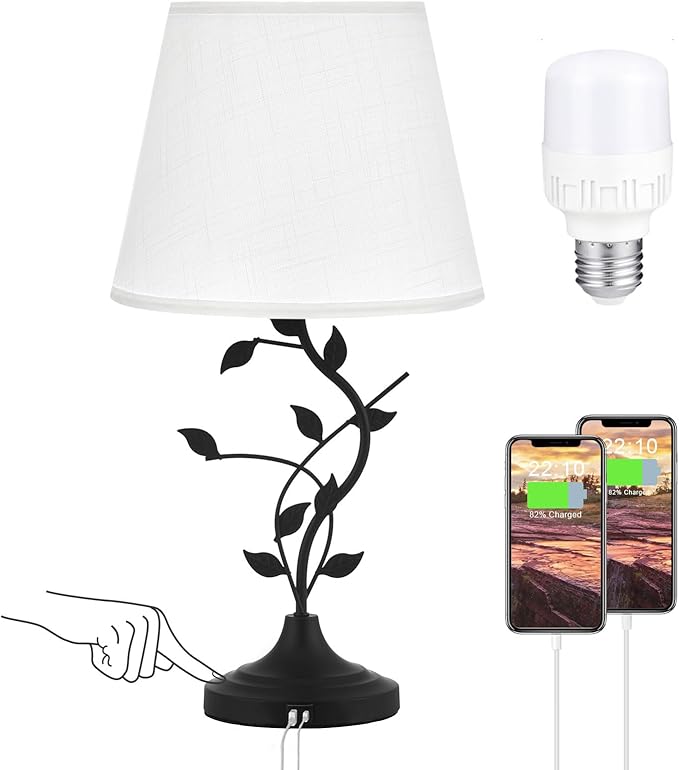 Kakanuo USB Touch Table Lamp Bedside Lamp