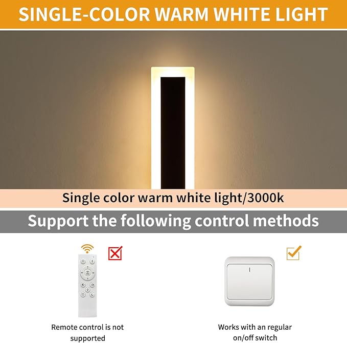 Upgrade Widened 2 Pack LED Outdoor Wall Lights, 71inch Modern Lighting Fixture