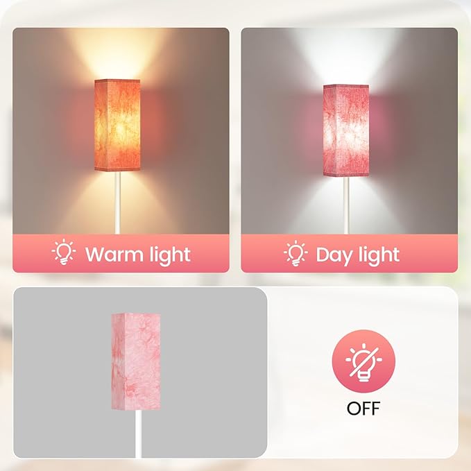 Floor Lamp, Pole Lamp with Foot Switch, Modern Standing Lamp, Minimalist