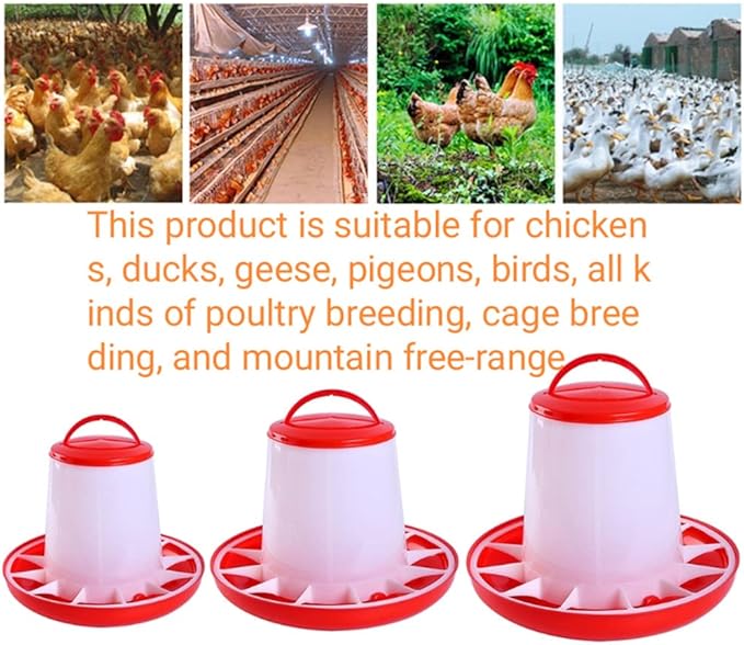 Poultry Feeder Hanging Chicken Food Dispenser Automatic Food Container for Baby Chicken Feeders No Waste