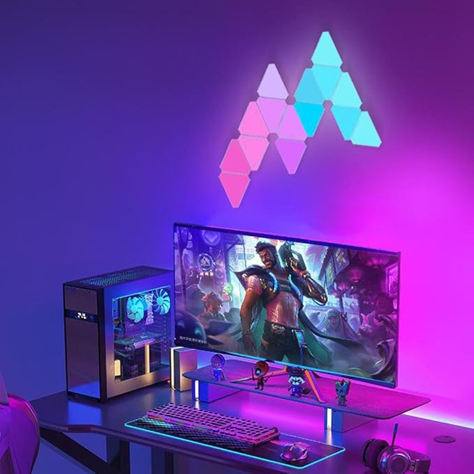 WiFi Bluetooth 5V USB Triangle Lamps Quantum Atmosphere LED Night Light