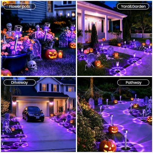 Solar Halloween Lights Outdoor Waterproof 12