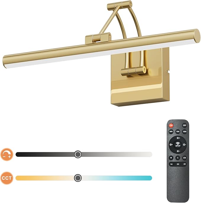 Tipace Hardwired Gold Picture Lights