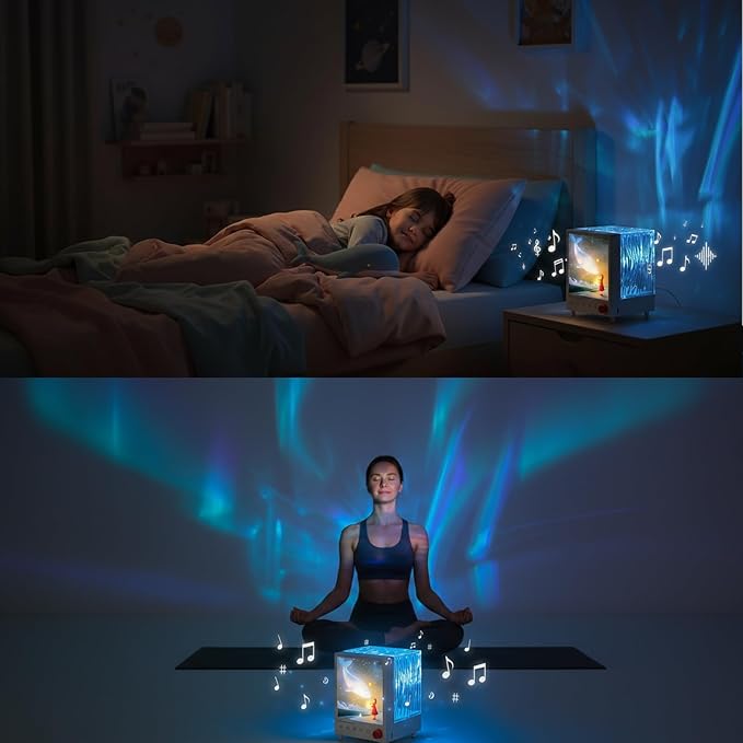 Northern Lights Projector Bluetooth: Ocean Wave Projector Light
