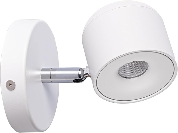 Aisilan White 7W Modern Dimmable Adjustable Wall Sconce Fixture LED COB Wall