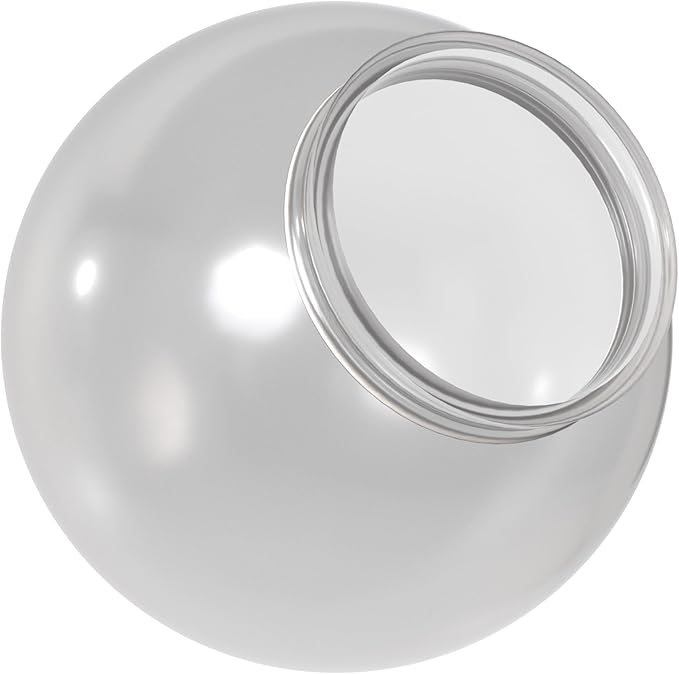 KASTLITE 6" VC Frost Acrylic Lamp Post Globe | Smooth Textured