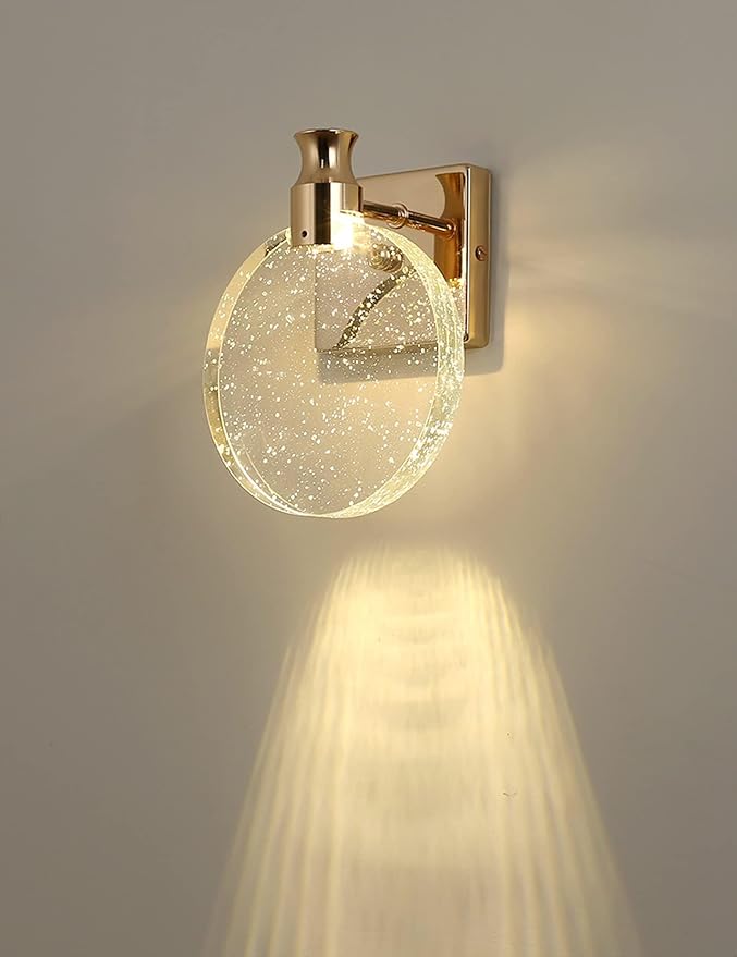 Aomesinc Crystal Wall Sconce Nordic Style LED Wall Lamps Simple Creative Lights