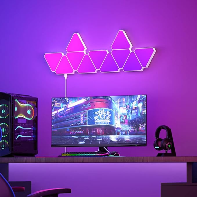 WiFi Bluetooth 5V USB Triangle Lamps Quantum Atmosphere LED Night Light