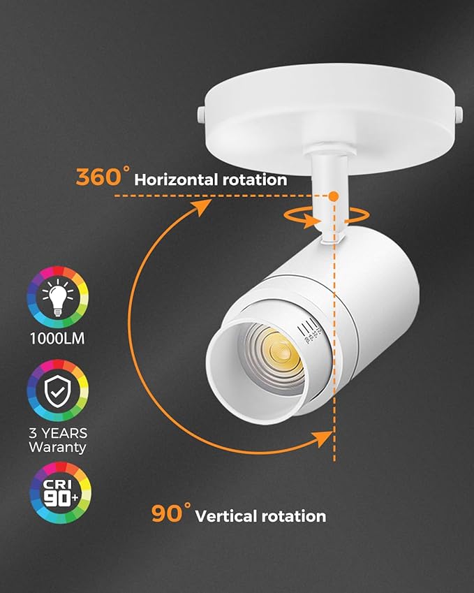 Zoomable LED Ceiling Spot Lights Indoor Adjustable Ceiling Spotlight Fixture