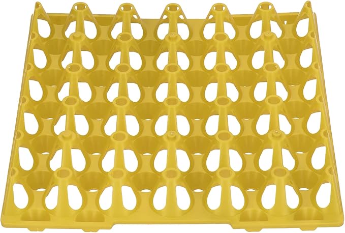 5PCS Egg Flats, Flats, Plastic Chicken Cartonsable 30 Cell Crates Holder Tray Container Sets Reusable Trays for Storage Transportation Each Holds Eggs3 Home Farm SuppliesYellow