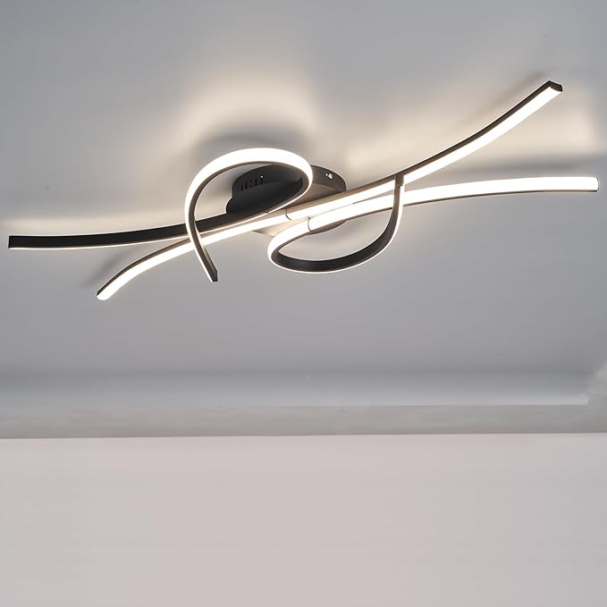 Modern LED Ceiling Light Fixture, 54W 3780 Lumen, Flush Mount Ceiling Chandelier