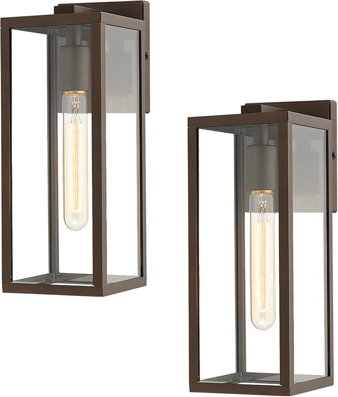 Bestshared Outdoor Wall Lantern, Anti-Rust Outdoor Wall Sconce Light Fixtures