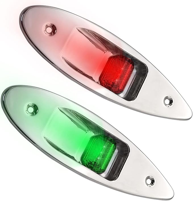 12V LED Navigation Boat Lights Teardrop Type Side Bow Light Waterproof