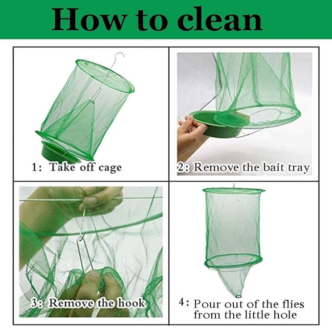 Ranch Hanging Catcher, Cage Catcher for Indoor and Outdoor, Family Farms, Park (6 Pack)